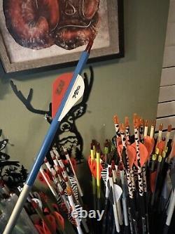 6 Easton Full Metal Jacket 320 6mm Custom Arrows Red/white/blue Wrap And Vanes