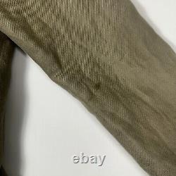 $898 John Varvatos Collection Suede Trim Full Zip Jacket 52 Cotton Metal