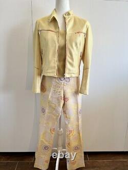 ANTONIO D'ERRICO Gorgeous 3 Piece Suit Metallic Yellow Gold With pants