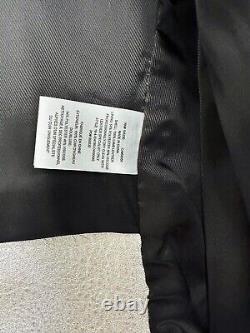 CURRENT/ELLIOTT The Shaina Metallic Silver Leather Biker Jacket Size 1 S