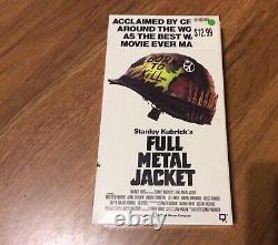 FULL METAL JACKET 1990 (VHS) Watermark! & Sealed Ultra RARE! Vintage