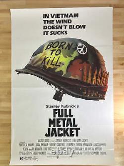 Full Metal Jacket 1987 movie poster original vintage