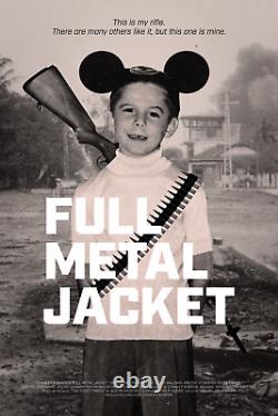 Full Metal Jacket 24x36 by Scott Saslow Ltd Edition x/65 Print Poster Mondo MINT
