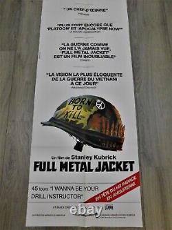 Full Metal Jacket French Movie Poster Original 2363 1987 Stanley Kubrick