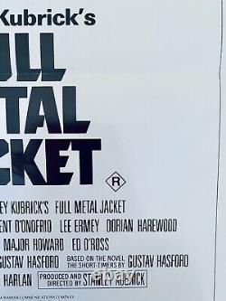Full Metal Jacket original daybill movie poster RARE