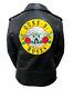 Guns N Roses Retro Biker Black Leather Jacket Axl Rose Paradise City