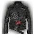 Handmade Men's Rock Full Long Metal Studded Black Genuine Leather Jacket