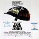 Leon Vitali Signed Full Metal Jacket 12x18 Movie Poster Kubrick Beckett Coa Bas