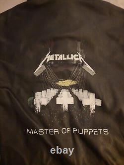Metallica Master of Puppets Hooded Leather Jacket (PLEASE READ FULL ITEM INFO!)