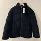 Rebecca Minkoff Black Jacket Puffer Coat $368 Teddy Fuzzy Size S Zip Rm-982