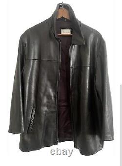 Riley Olmes Collection Men's Genuine Leather Jacket With Full Zip Barely Worn