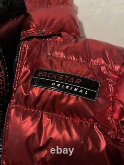 Rockstar Original Metallic Red Puffer Jacket