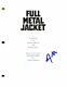 Vincent D'onofrio Signed Autograph Full Metal Jacket Full Movie Script Rare
