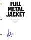Vincent D'onofrio Signed Full Metal Jacket Full Script Authentic Autograph Coa