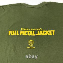 Vintage Full Metal Jacket Mens T Shirt Born To Kill Stanley Kubrick Size Large