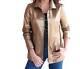 Women's Winter Fall Metallic Genuine Leather Jacket Coat Plus 28w30w32w Us Size