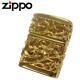 Zippo Lighter Full Metal Jacket Devil Arabesque Gold Color Unused From Japan